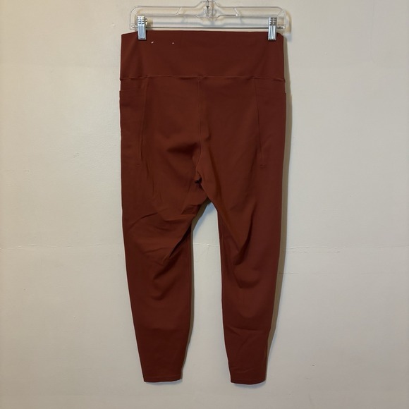 NEW Soma 24/7 High Waist Pocket Leggings  L Orange Stretch Activewear - Picture 2 of 6